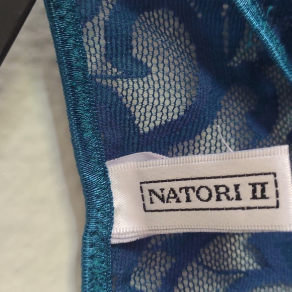 Lace vintage natori multicolor short sleeve top - Picture 2 of 4